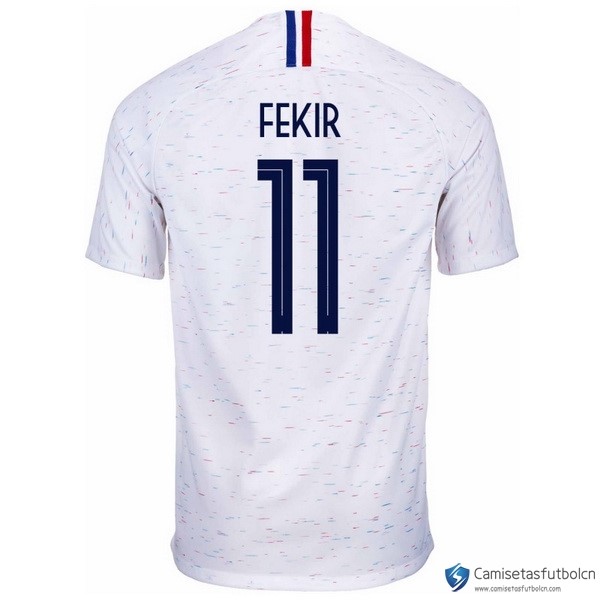 Camiseta Seleccion Francia Segunda equipo Fekir 2018 Blanco